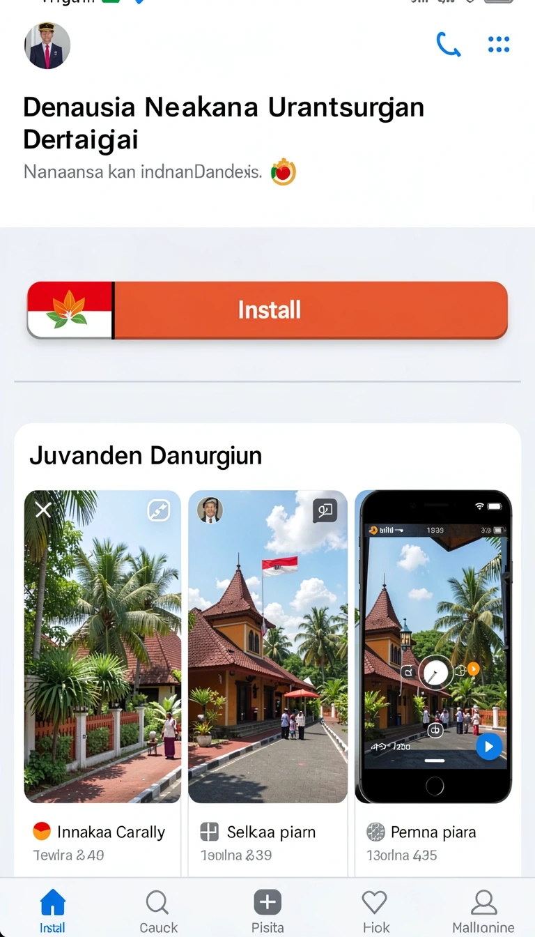 Katalog ringkas yang menampilkan aplikasi berdasarkan kategori dan pembaruan terbaru.